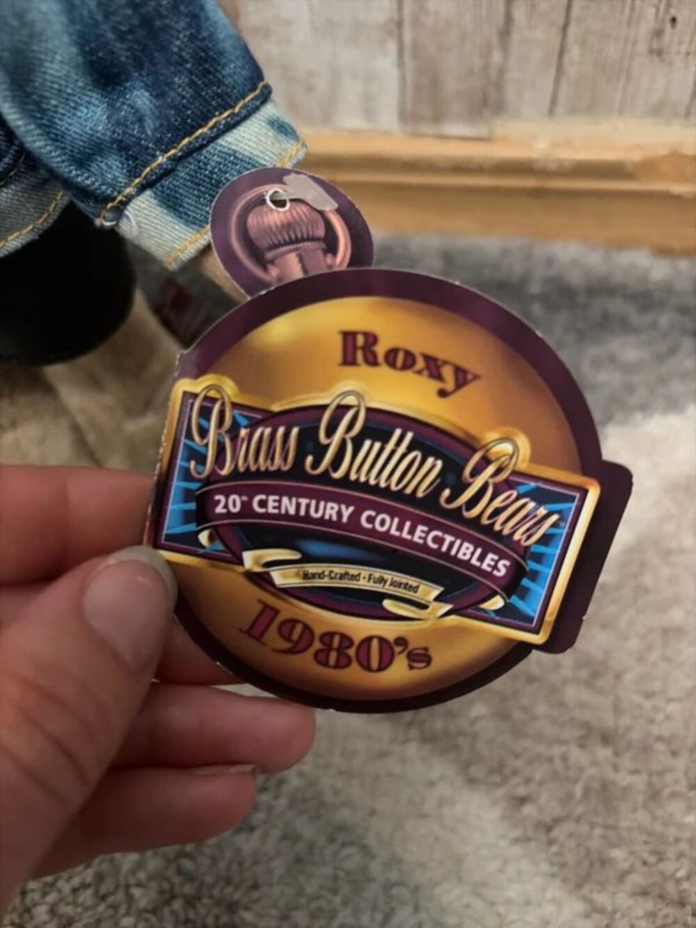 Brass Button Roxy Bear - Picture 4 of 4